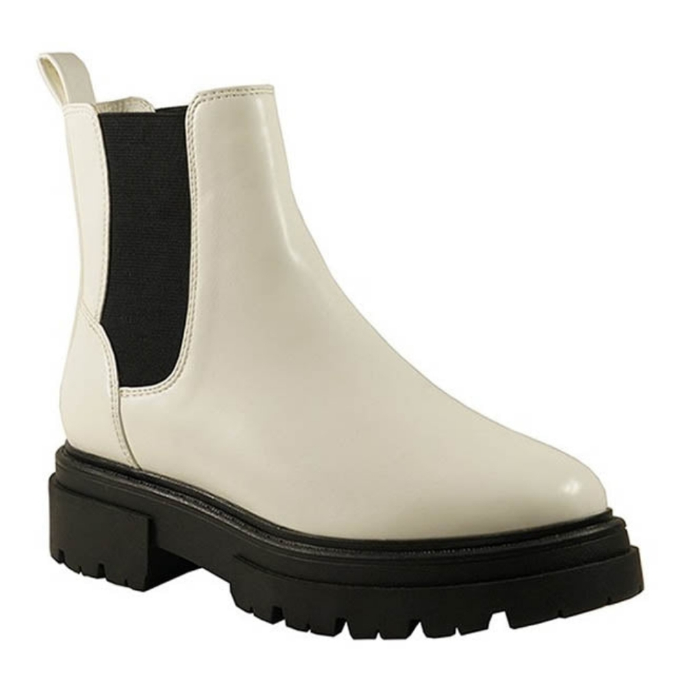 White combat boots